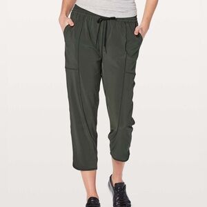 Lululemon Relaxed Fit Cropped Green Pants